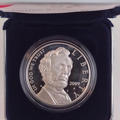 2008 U.S. Mint Abraham Lincoln Commemorative Silver $1 Proof Coin (#244)