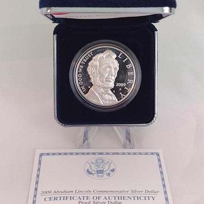 2008 U.S. Mint Abraham Lincoln Commemorative Silver $1 Proof Coin (#244)