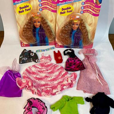 Barbie Clothing & Hair Accessory Lot