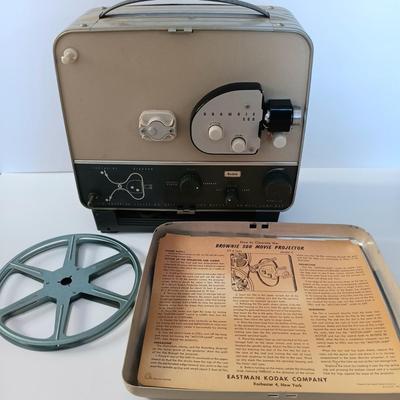 LOT 11L: Kodak Brownie 500 Movie Projector w/ 35mm Slides Digital Converter, Keystone K-33 Olympic 8mm Camera & More