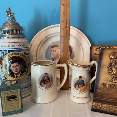 LOT 19L: John F Kennedy Collection Featuring American Heritage Limited Edition Stein