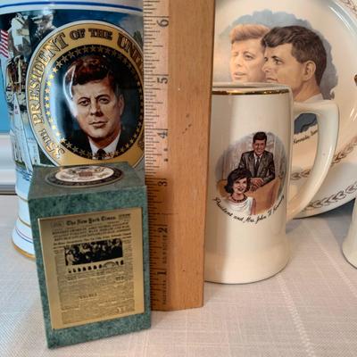LOT 19L: John F Kennedy Collection Featuring American Heritage Limited Edition Stein