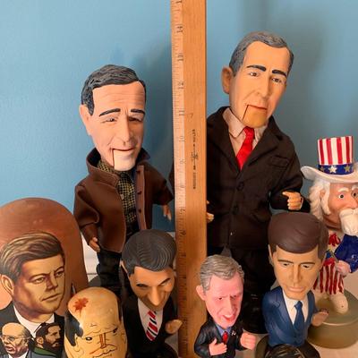 LOT 21L: Presidential Bobble Heads, Nesting Dolls & More