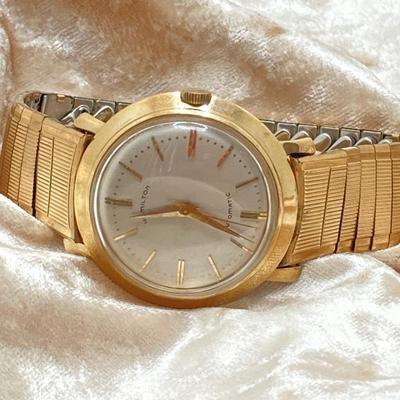 LOT 41J: Hamilton Automatic Watch 14k case