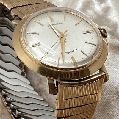 LOT 41J: Hamilton Automatic Watch 14k case