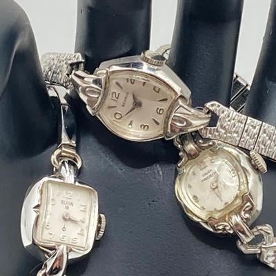 LOT 45J: Collection of Ladies Watches - Elgin, Gruen and More