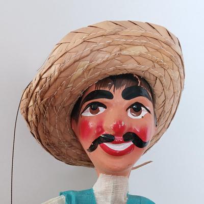 LOT 53L: Southwestern Collection- Vintage Marionette, Eclipse Folkart from Ixtapa, Nemadji Pottery & More