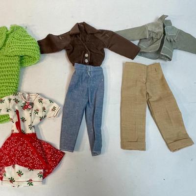 Barbie Homemade Clothing Lot - Ken clothes, knit dress, dress with apron,