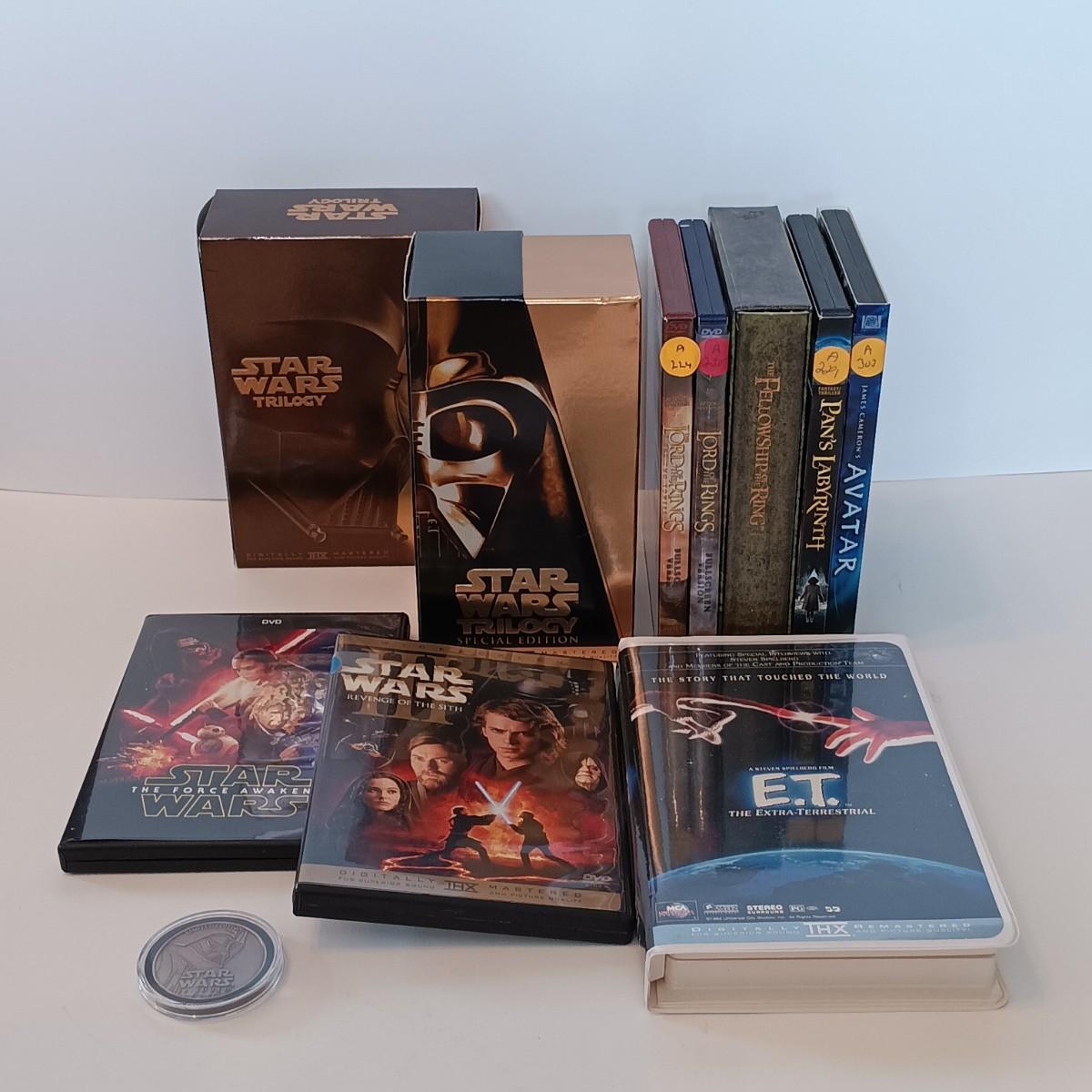 LOT 272L VHS Star Wars Special Edition Trilogy, 2000s Star Wars DVD