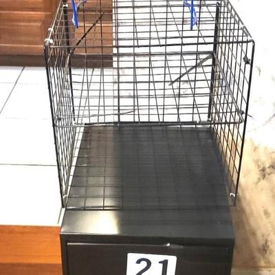 2 Drawer Black Office Depot File Cabinet with Storage Cube