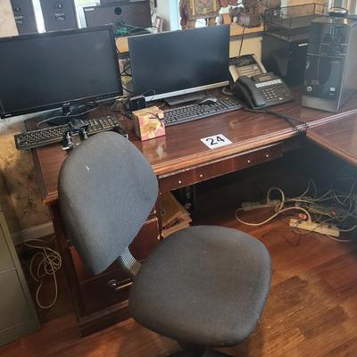 Office Electronic Lot, Including Office Chair