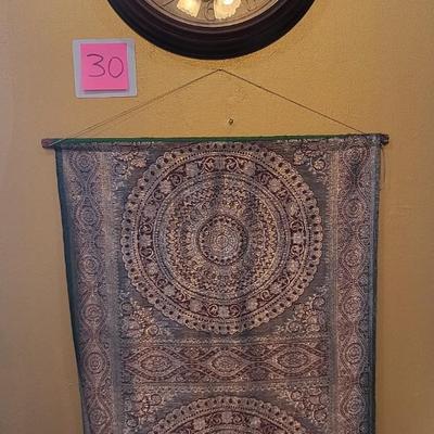Traditional Wall Decor with Clock