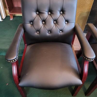 3 New Leather Office Chairs