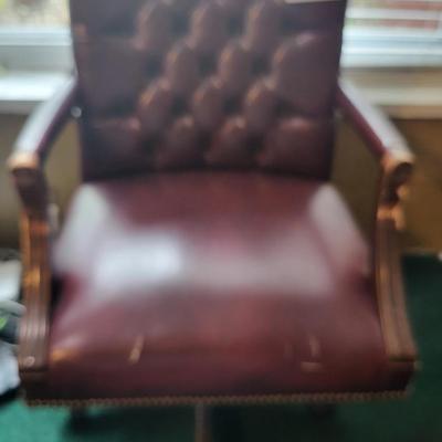 Red Leather Office Chair