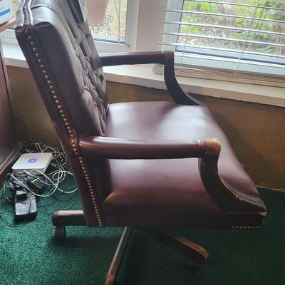 Red Leather Office Chair