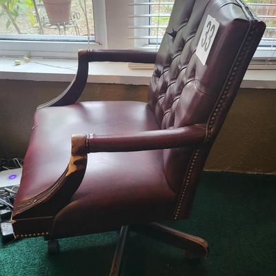 Red Leather Office Chair