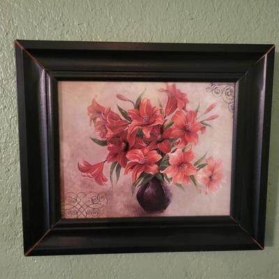 Wall Art with Clock