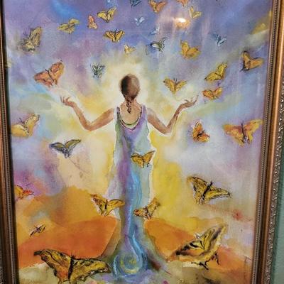 Wall Art with Clock