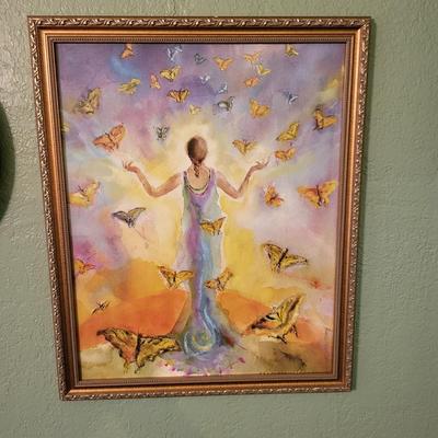 Wall Art with Clock