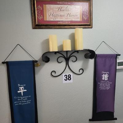 Wall Art with Candles