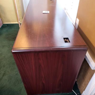 Cherry Wood Office Desk with 2 Drawers