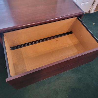 Cherry Wood Office Desk with 2 Drawers