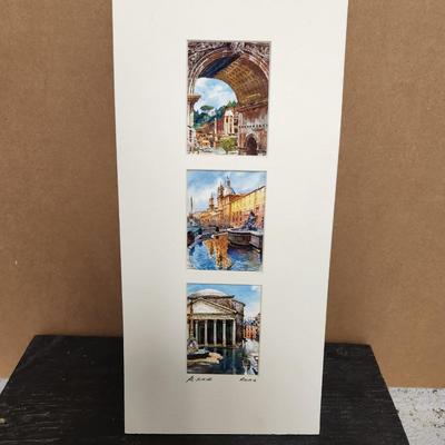 Hand colored images of Rome