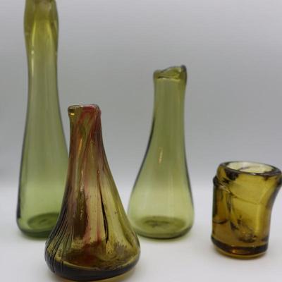 Hand Blown Vases & Cup