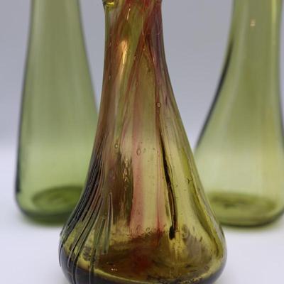 Hand Blown Vases & Cup