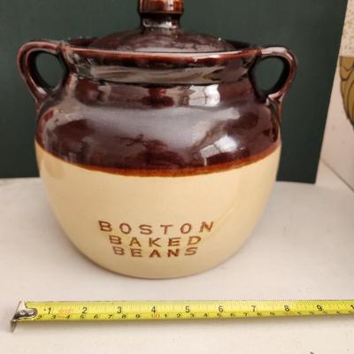 Large Boston Baked Beans Crock Pot Jar Container