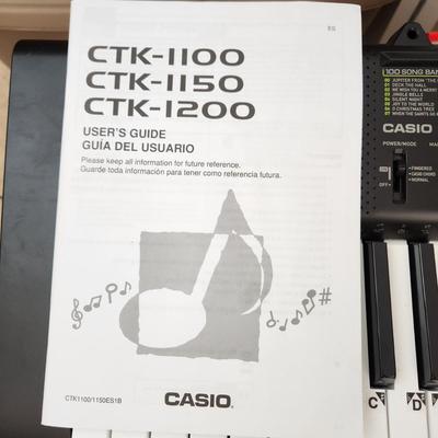 Casio Electric Keyboard CTK-1100 with Stand Digital Keyboard 61 Key Piano