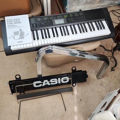 Casio Electric Keyboard CTK-1100 with Stand Digital Keyboard 61 Key Piano