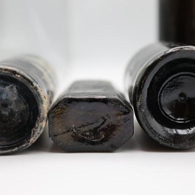 Collection of Antique Olive Green "Black Glass" Bottles (2 of 2)