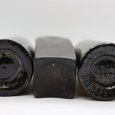 Collection of Antique Olive Green "Black Glass" Bottles (2 of 2)