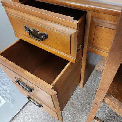 Vintage Sewing Machine Cabinet and Chair NO Machine