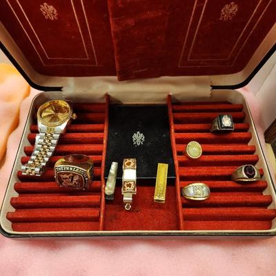 Misc Men's jewelry and box