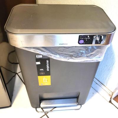 RCA Mini Fridge, Sunbeam Microwave and Simplehuman Waste Can