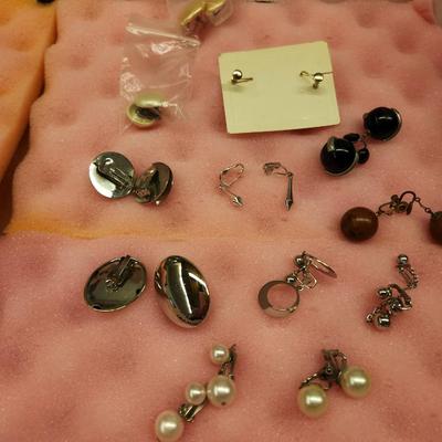 Clip on (no pierced) earrings lot