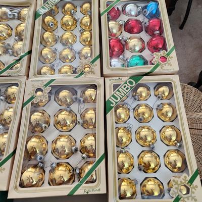 Large Lot of Christmas Ornaments USA and Europe