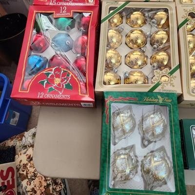 Large Lot of Christmas Ornaments USA and Europe