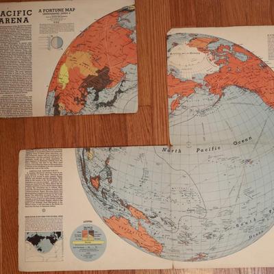 Collection of WWII Maps Printed in 1942