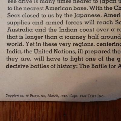 Collection of WWII Maps Printed in 1942