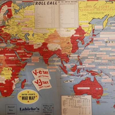 Collection of WWII Maps Printed in 1942