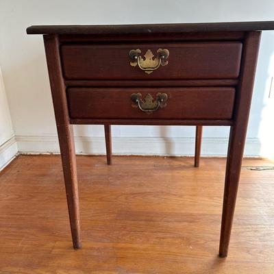 Two Drawer Side Table