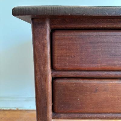 Two Drawer Side Table