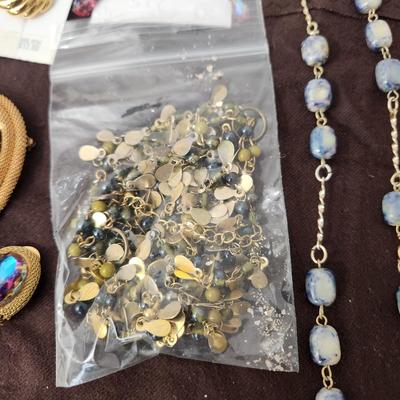 Large lot Costume Jewelry Trifari Mixit Earrings Necklaces