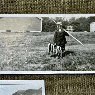 LOT 16 - 3 Antique Photos - Fishing Trip