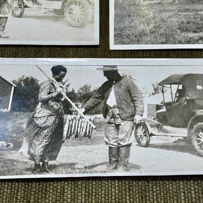 LOT 16 - 3 Antique Photos - Fishing Trip