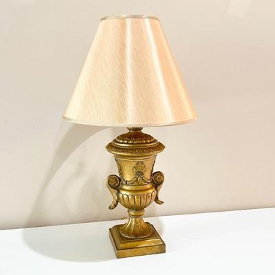 Urn Style Golden Table Lamp