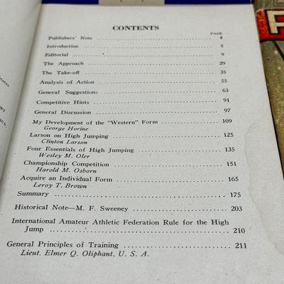 LOT 17 - Antique Spaulding's Sports Library - Boxing - Pole Vaulting - High Jump - Sprinting